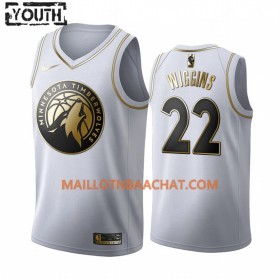 Maillot NBA Minnesota Timberwolves Andrew Wiggins 22 Nike 2019-20 Blanc Golden Edition Swingman - Enfant